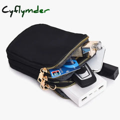 Cyflymder Women Mini Bag Crossbody Zipper Shoulder Bags Mobile Phone Purse Vertical Multifunctional