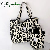 Cyflymder Women Shoulder Bag Canvas Totes Girl Fashion Casual Large Capacity Shopper With Snap Cute