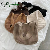 Cyflymder Women Shoulder Bags Large Capacity Crochet Hobo Bag Fashion New Knitting Handbags Female