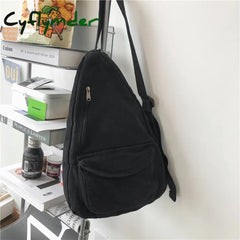 Cyflymder Women Shoulder Messenger Bag Canvas Crossbody New Trend Fashion Female Solid Color High