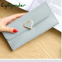 Cyflymder Women Wallets Pu Leather Purse Female Long Wallet Card Holders Phone Bag Fashion For