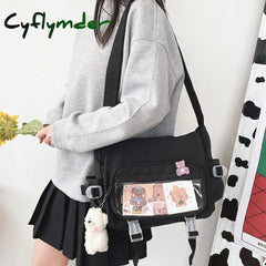 Cyflymder Women’s Bag Messenger Korean Style Female Backpack College Large Capacity Versatile