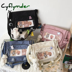 Cyflymder Women’s Bag Messenger Korean Style Female Backpack College Large Capacity Versatile