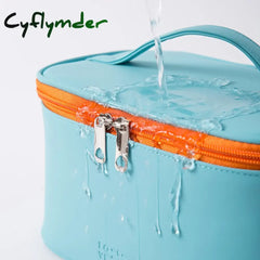 Cyflymder Women’s Cosmetic Bag Make Up Organizer Travel Necessaries Zipper Makeup Case Pouch