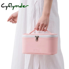 Cyflymder Women’s Cosmetic Bag Make Up Organizer Travel Necessaries Zipper Makeup Case Pouch