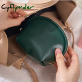 Cyflymder Women’s Cosmetic Bags Pu Bag Multifunctional Mini Coin Purse Leather Solid Zipper