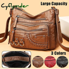 Cyflymder Women’s Crossbody Bag Shoulder Hobo Pu Leather Outdoor Daily Holiday Rivet Buttons