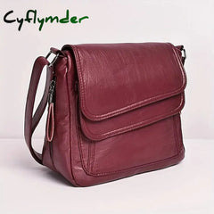 Cyflymder Women’s Crossbody Bag Shoulder Messenger Pu Leather Outdoor Daily Holiday Zipper Large