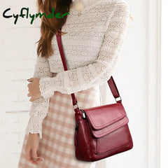 Cyflymder Women’s Crossbody Bag Shoulder Messenger Pu Leather Outdoor Daily Holiday Zipper Large