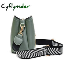 Cyflymder Women’s Crossbody Bag Shoulder Pu Leather Office Daily Holiday Pendant Zipper Adjustable