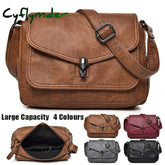Women's Crossbody Bag Shoulder Bag Satchel PU Leather Outdoor Daily Holiday Buckle Zipper Large Capacity Waterproof Lightweight