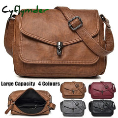Women's Crossbody Bag Shoulder Bag Satchel PU Leather Outdoor Daily Holiday Buckle Zipper Large Capacity Waterproof Lightweight