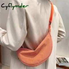 Cyflymder Women’s Crossbody Dumpling Shape Lightweight Underarm Knapsack Nylon Large Capacity