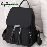 Cyflymder Women’s Fashion Backpack Nylon School Bookbag Tassel Anti-Theft Daypack Rucksack
