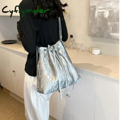 Cyflymder Women’s Handbag Pu Leather Shoulder Bag Luxury Large Capacity Crossbody Leisure Travel