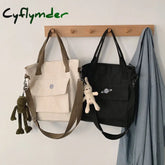 Cyflymder Women’s Handbag Tote Canvas Cross Bag Youth Fashion Casual Large Capacity Cotton