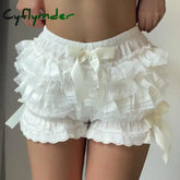 Womens Lace Ruffle Bloomers Shorts Layered Pettipants Victorian Pumpkin Pants Panties Booty Shorts Lolita Dress Safety Shorts