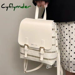 Cyflymder Women’s Small Backpack Pu Leather Shoulder Bag For Teenage Girls Fashion Ladies Bags