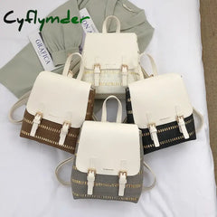 Cyflymder Women’s Small Backpack Pu Leather Shoulder Bag For Teenage Girls Fashion Ladies Bags