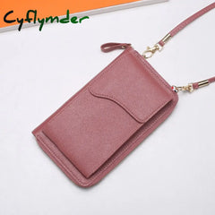 Cyflymder Women’s Small Crossbody Shoulder Bags Pu Leather Female Cell Phone Pocket Bag Ladies