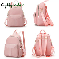 Cyflymder Women’s Stylish Nylon Backpack - Large Capacity Multi-Pocket Back To School Bag In