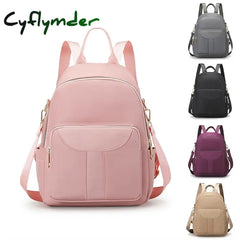 Women's Stylish Nylon Backpack - Large Capacity, Multi-Pocket Back to School Bag in Multiple Colors