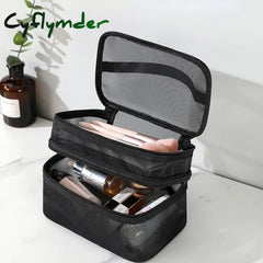 Cyflymder Women’s Transparent Mesh Ideal For Cosmetics Makeup And Toiletries Kit Travel Sales