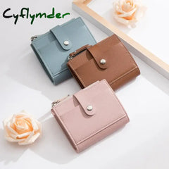 Cyflymder Women’s Wallet Small And Slim Leather Purse Women Wallets Cards Holders Short Coin Ladies
