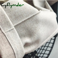 Cyflymder Woolen Pants Women’s Harem Pencil Pants Autumn Winter High Waist Casual Pantalones Beige Black Office Lady