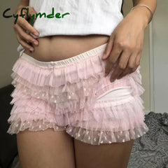Cyflymder Y2K Fairy 00S Retro Kawaii Multi-Layers Ruffles Bloomers Cutest Vintage Japanese Style