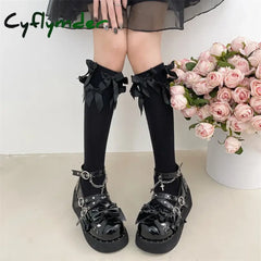 Cyflymder Y2K Metal Chains Punk Gothic Shoes Women Black Patent Leather Buckle Strap Wedges Pumps Woman Thick Platform