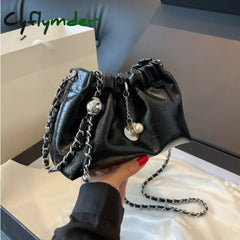 Cyflymder Y2K Millennium Bag Women New High Sense Shoulder Bags Summer Chain Bag Fashion Bucket Bag Messenger Bags