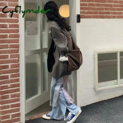 Cyflymder Y2K Tie Dye Tulle Sheer Dress Women Sexy Spaghetti Strap Midi Streetwear Harajuku Mesh