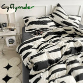 Zebra-stripe Bedding Set Boys Girls Twin Queen Size Duvet Cover Flat Sheet Pillowcase Bed Linens Kids Adult Fashion Home Textile