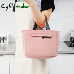 Cyflymder Zipper Thermal Lunch Bag Bento Box Insulated Cooler Tote Bags Picnic Travel Portable Food