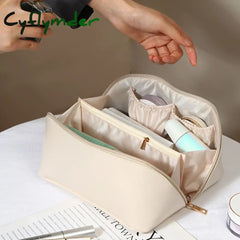 Cyflymdernew Ins Large Capacity Girls Makeup Bags Pu Leather Women Cosmetic Toiletries Organizer