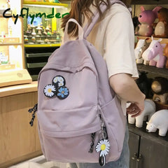 Diehe Fashion College School Bag Backpacks For Women Striped Book Packbags Teenage Girls Men Travel