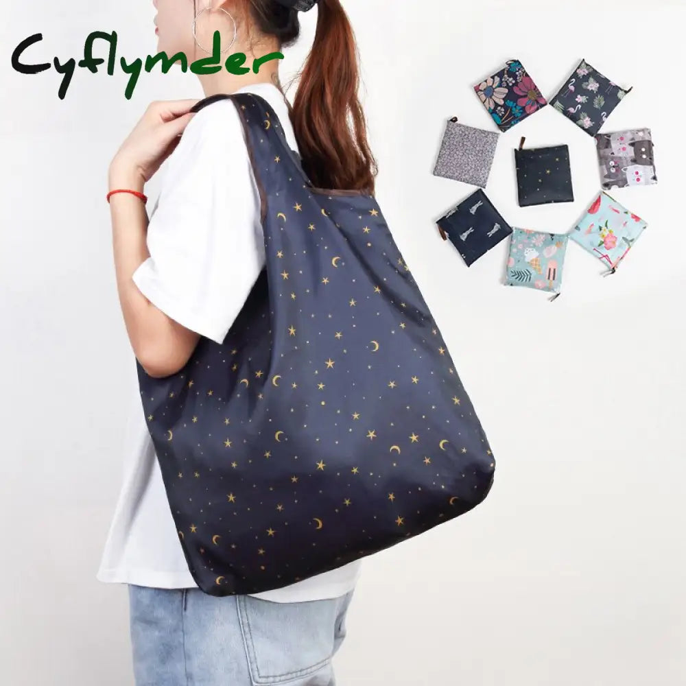 Eco-Friendly Reusable Grocery Foldable Shopping Bags Small Size Premium Quality Slight Duty Folding