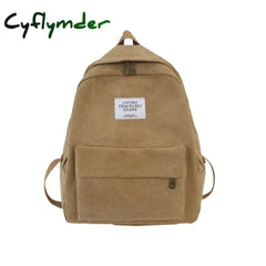 Fashion Backpack Female Women Shoulder Canvas School Bags For Teenage Girls Pure Color Leisure