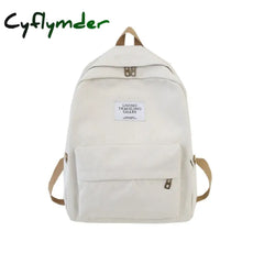 Fashion Backpack Female Women Shoulder Canvas School Bags For Teenage Girls Pure Color Leisure