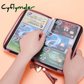 Fashion Card Bag Women Men Credit Holder Genuine Leather Large Capacity Business Id Holders