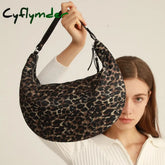 Fashion Half Moon Sapce Padded Women Shoulder Bags Designer Down Cotton Lady Handbags High Quailty