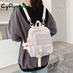Fashion Small Backpack Canvas Women Anti-Theft Shoulder Bag School For Teenager Girls Backapck