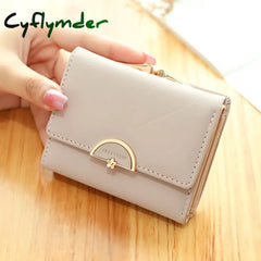Fashion Three Fold Purse Small Women Wallet Female Short Design Multifunction Lady Coin Porse