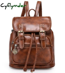 Fashion Women Fashion Designer Brand Backpacks Vintage Pu Shoulder Bag Retro Small Lady Schoolbag