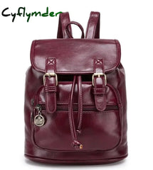 Fashion Women Fashion Designer Brand Backpacks Vintage Pu Shoulder Bag Retro Small Lady Schoolbag