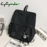 Fashion Women’s Backpack Contrast Color Waterproof Nylon Travel Bag Teen Girl College Student