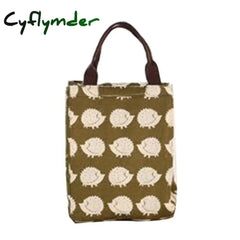 Female Lunch Food Box Bag Fashion Insulated Thermal Picnic Bags For Women Kids Men Cooler Tote Case