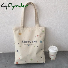 Handbag For Women Tote Bag Shoppers Designer Japanese Style Fashion Large Capacity Starry Sky Girls