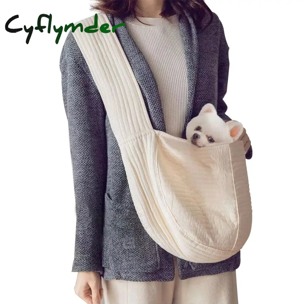 Handmade Pet Dog Carrier Outdoor Travel Handbag Canvas Single Shoulder Bag Sling Comfort Tote